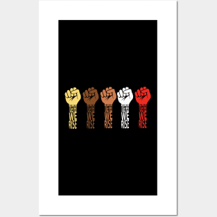 Together WE RISE-Black lives matter Posters and Art